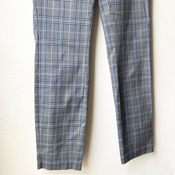 Rag & Bone Simone Slim Ankle Pant in Grey & Blue Plaid Check Sz 4 - Picture 7 of 16